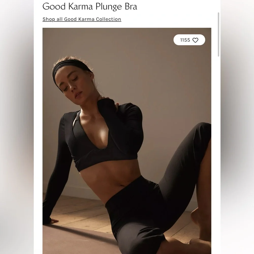 NWOT Free People Good Karma Plunge bra